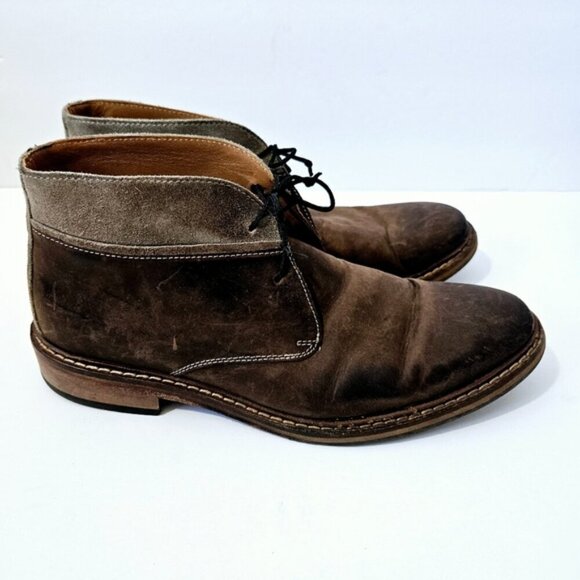 Cole Haan Williams Welt II Boots Size 7.5 Leather Two Toned Lace Up Chukka - Picture 2 of 8